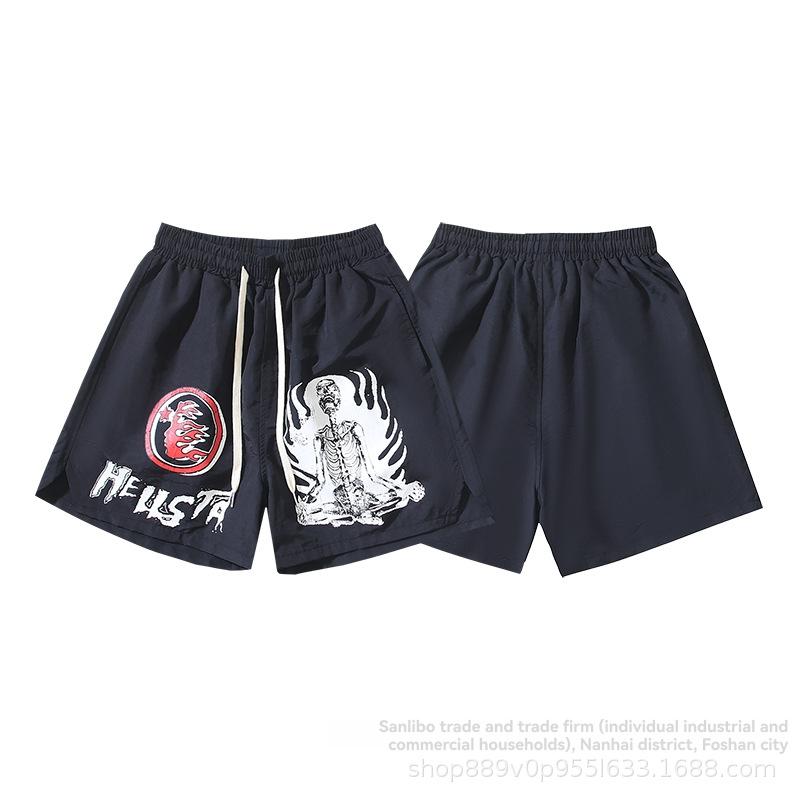 Shorts | Guys  Anime Anime Printed Woven Shorts Suitable For Spring And Summer, School Clothing Guys